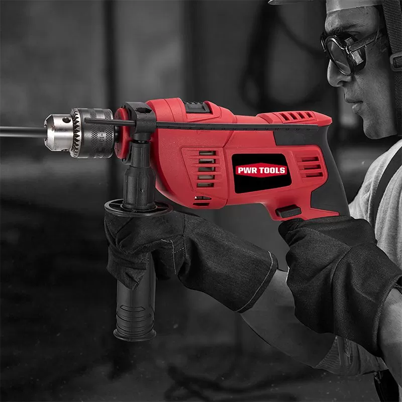 Проводная ударная дрель мощностью 900 Вт